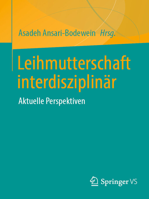 Title details for Leihmutterschaft interdisziplinär by Asadeh Ansari-Bodewein - Available